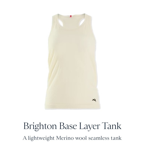 Tracksmith Brighton Base Layer in Cream - Picture 1 of 6